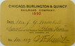 View lot 417 CHICAGO BURLINGTON & QUINCY RAILROAD COMPANY PASS