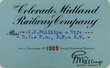 View lot 421 COLORADO MIDLAND RAILWAY COMPANY PASS
