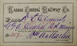 View lot 437 KANSAS CENTRAL RAILWAY CO PASS