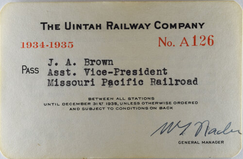 UINTAH RAILWAY PASS
