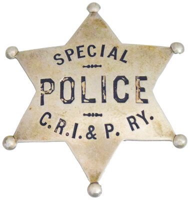CRI&PRY SPECIAL POLICE BADGE