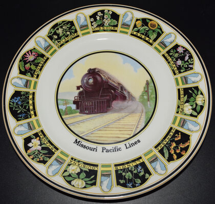 MP STATE FLOWERS SERVICE PLATE