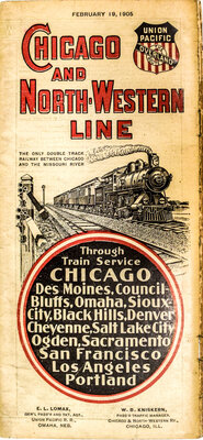 CHICAGO & NORTH-WESTERN LINE TIMETABLE
