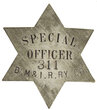 View lot 34 DM&IR RY SPECIAL OFFICER 311 BADGE