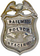 View lot 43 NY&CI RWY RAILWAY POLICE BADGE