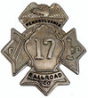 PENNSYLVANIA RAILROAD CO. #17 BADGE