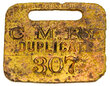 View lot 70 CMRY DUPLICATE 307 TAG