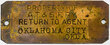 AT&SFRY PROPERTY TAG