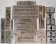 View lot 112 EQUIPMENT ID TAGS