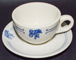 View lot 158 AT&SF BLEEDING BLUE CUP & SAUCER