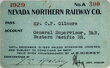 View lot 514 NEVADA NORTHERN RAILWAY CO PASS