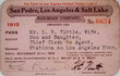 View lot 518 SAN PEDRO LOS ANGELES & SALT LAKE RR CO PASS
