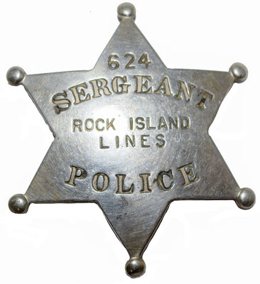 ROCK ISLAND LINES SERGEANT POLICE 624