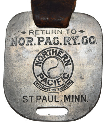 NOR PAC RY CO BAGGAGE TAG