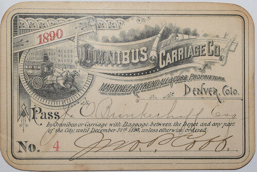 OMNIBUS CARRIAGE CO PASS