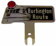 BURLINGTON ROUTE LICENSE PLATE REFLECTOR
