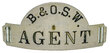 B&OSW AGENT BADGE