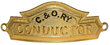 C&O RY CONDUCTOR BADGE