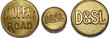 DENVER & SALT LAKE UNIFORM BUTTONS