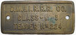 DULUTH MISSABE & IRON RANGE TENDER PLATE