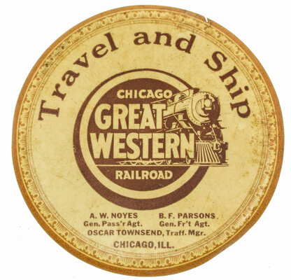 CHICAGO GREAT WESTERN MIRROR