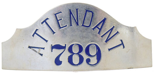 ATTENDANT 789 BADGE