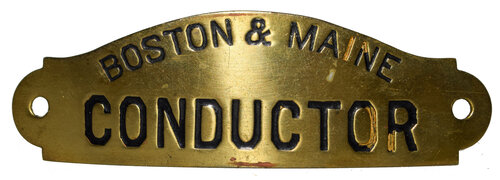 BOSTON & MAINE CONDUCTOR BADGE