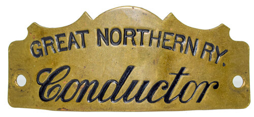 GREAT NORTHERN RY CONDUCTOR BADGE