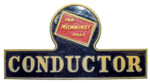 MILWAUKEE ROAD CONDUCTOR BADGE