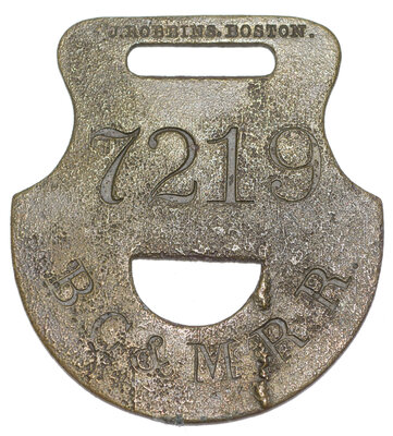 BOSTON CONCORD & MONTREAL TAG