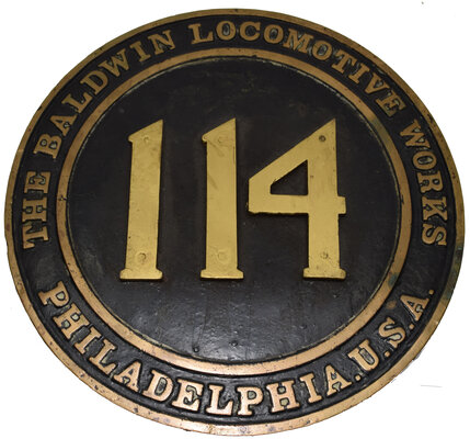 CM&STPRY NUMBER PLATE