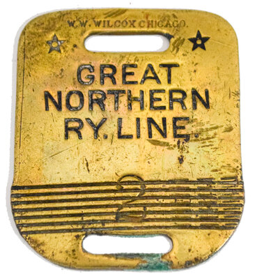 GREAT NORTHERN RY LINE TAG