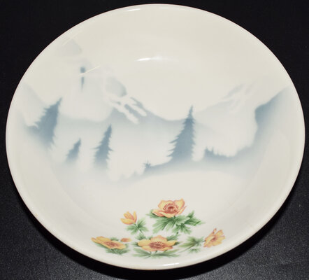 GN MOUNTAINS & FLOWERS SOUP PLATE