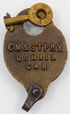 CM&STPRY US MAIL CAR LOCK