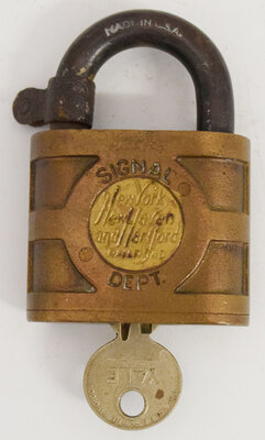 NEW YORK NEW HAVEN & HARTFORD RAILROAD LOCK