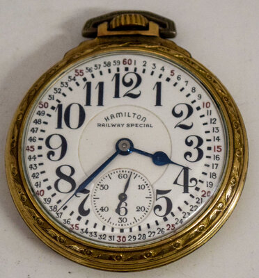 HAMILTON RAILWAY SPECIAL POCKET WATCH