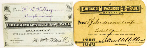 CHICAGO MILWAUKEE & ST PAUL PASSES