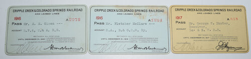 CRIPPLE CREEK & COLORADO SPRINGS PASSES