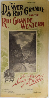 DENVER & RIO GRANDE TIMETABLE