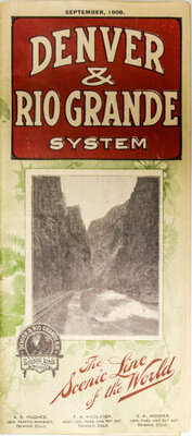 DENVER & RIO GRANDE TIMETABLE