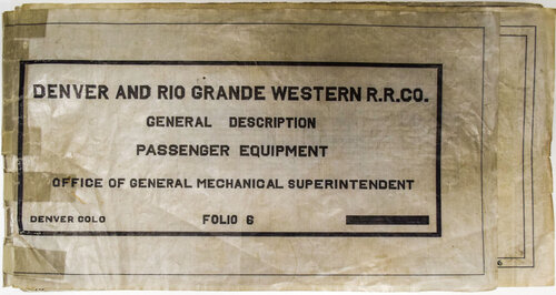 DENVER & RIO GRANDE WESTERN EQUIPMENT REGISTER