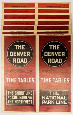 FT WORTH & DENVER CITY TIMETABLES