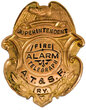 AT&SF SUPERINTENDENT BADGE