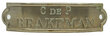 C DE P BRAKEMAN BADGE
