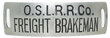 OSL RR CO FREIGHT BRAKEMAN BADGE