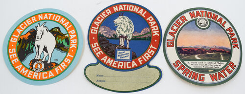 GREAT NORTHERN LUGGAGE STICKERS