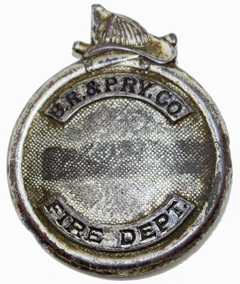 BR&P RY CO FIRE DEPT BADGE