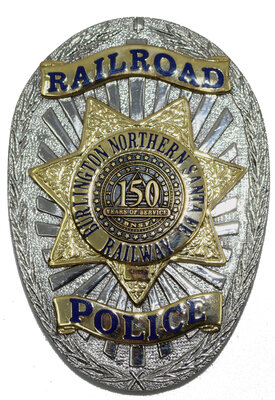 BNSF RAILROAD POLICE BADGE