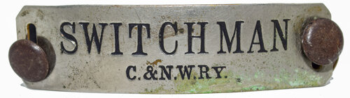 C&NWRY SWITCHMAN BADGE