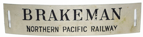NORTHERN PACIFIC RAILWAY BRAKEMAN
